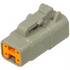 27954 - 4 circuit male DTM housing. (1pc)